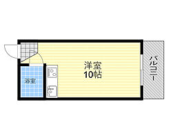 メゾン別府 ワンルームの間取図画像