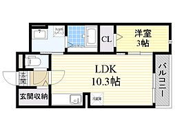 間取図画像 1LDK