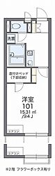 レオネクスト学園前 1Kの間取図画像