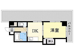 上新庄グランドハイツ北 1DKの間取図画像