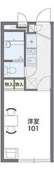 レオパレス夢千里 1Kの間取図画像