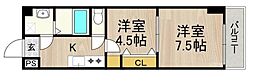 センターポイント吉志部 2Kの間取図画像