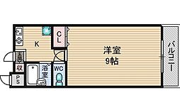 エンゼルウチダ 1Kの間取図画像