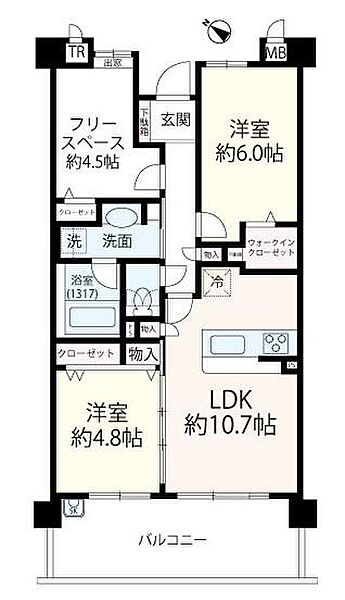 間取りを拡大表示