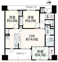 ワコーレ西鈴蘭台駅前 3LDKの間取図画像