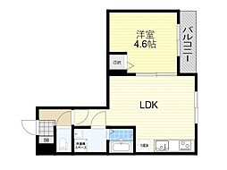 メゾンタカノ 1LDKの間取図画像