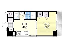 第13関根マンション 1DKの間取図画像