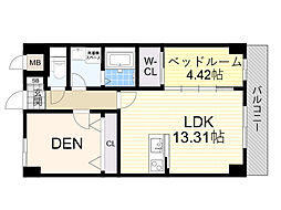 豊中市三和町1丁目マンション 1SLDKの間取図画像