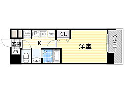 パークフラッツ緑地公園 1Kの間取図画像