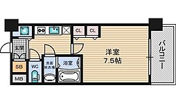 CITYSPIRE西中島 1Kの間取図画像