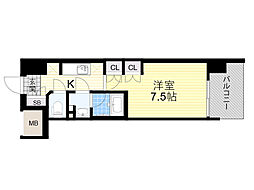 COMFORIALIV新大阪Q 1Kの間取図画像