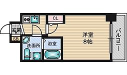 SEST新大阪 1Kの間取図画像