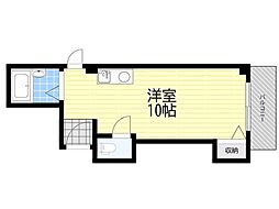 シャルム十三 ワンルームの間取図画像