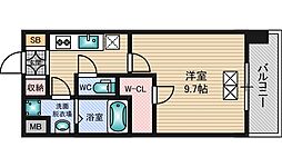 スプランディッド新大阪DUE 1Kの間取図画像