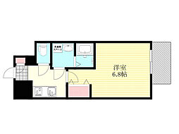 エスリード北大阪レジデンス 1Kの間取図画像