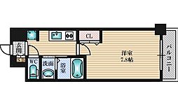 プランドール新大阪サウスレジデンス 1Kの間取図画像