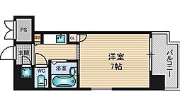 シティライフ新大阪 1Kの間取図画像