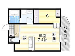 Luxia ワンルームの間取図画像