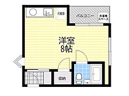 ガレットハウス ワンルームの間取図画像