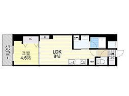 アーバネックストヨナカ 1LDKの間取図画像