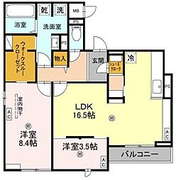 間取図画像 2LDK