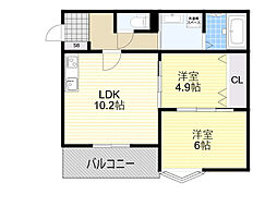 間取図画像 2LDK