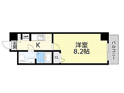 JR東海道・山陽本線 東淀川駅 徒歩5分の賃貸マンション 11階1Kの間取り