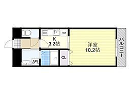 JR東海道・山陽本線 JR総持寺駅 徒歩14分の賃貸アパート 2階1Kの間取り