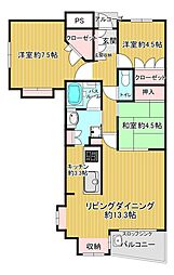 ライオンズマンション二条駅前 3LDKの間取図画像