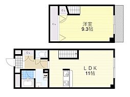 ハイムラポールPart7 1階1LDKの間取り