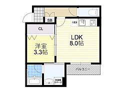間取図画像 1LDK