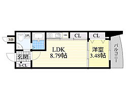 間取図画像 1LDK