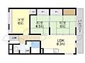 豊中スカイハイツ6階6.9万円