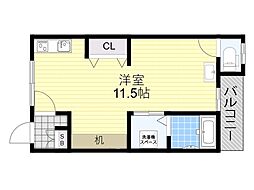 伊丹空港ルーム ワンルームの間取図画像