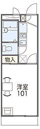 レオパレス舞の荘 1Kの間取図画像