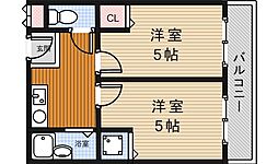 ティファニーヒルズ 2Kの間取図画像