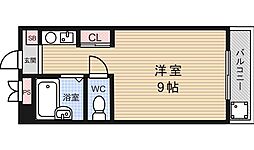 池田マンション ワンルームの間取図画像