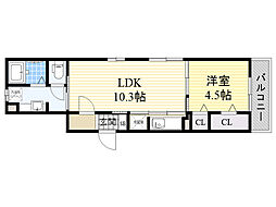 間取図画像 1LDK