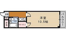 ビラグレース 1Kの間取図画像