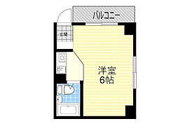 パレ豊南 ワンルームの間取図画像