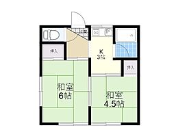 第一ハウス 2Kの間取図画像