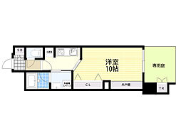 アーバネックストヨナカ 1Kの間取図画像