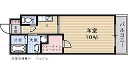 グレースホタル 1Kの間取図画像