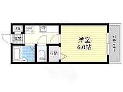 メゾンリブレ 1Kの間取図画像
