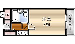 エトワールオーク 1Kの間取図画像