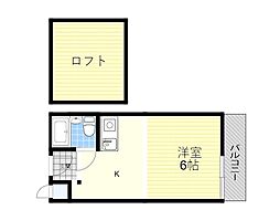 メゾンサクラ ワンルームの間取図画像