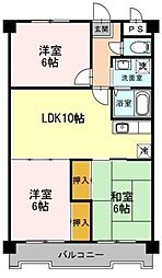 メゾン東豊中 3LDKの間取図画像