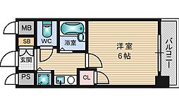 リーガル新大阪5 1Kの間取図画像