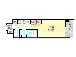 COMFORIALIV新大阪Q 1Kの間取図画像