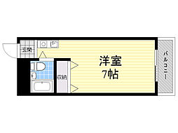 エクセレンス ワンルームの間取図画像